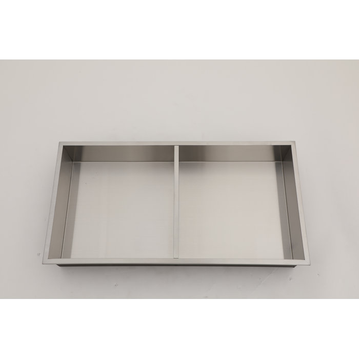 APRESSHUI 12 inch 304 Stainless Steel Shower Niche (Black) Wayfair